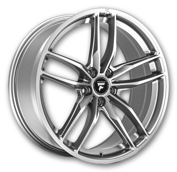 Fittipaldi Wheels 361 20x8.5 Brushed Silver 5x114.3 +38mm 73.1mm
