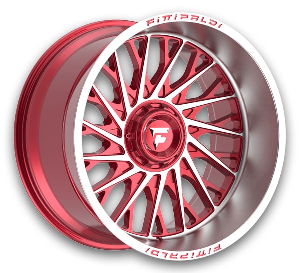 Fittipaldi Offroad Wheels FA08 22x12 Red Machined 8x165.1 -44mm 125.2mm