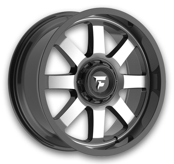 Fittipaldi Offroad Wheels FA16 17x9 Black Machined 8x165.1 +18mm 130.2mm