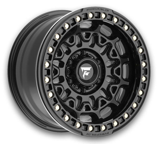 Fittipaldi Offroad Wheels FB150 17x9 Satin Black w/ Gloss Black Forged Ring 5x127 -15mm 71.5mm