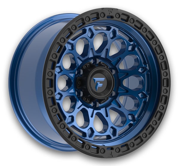 Fittipaldi Offroad Wheels FT101 17x9 Blue with Black Ring 6x139.7 -12mm 106.2mm