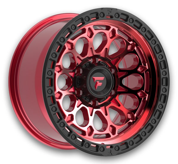 Fittipaldi Offroad Wheels FT101 18x9 Red Tint with Black Ring 8x170 +18mm 125.2mm