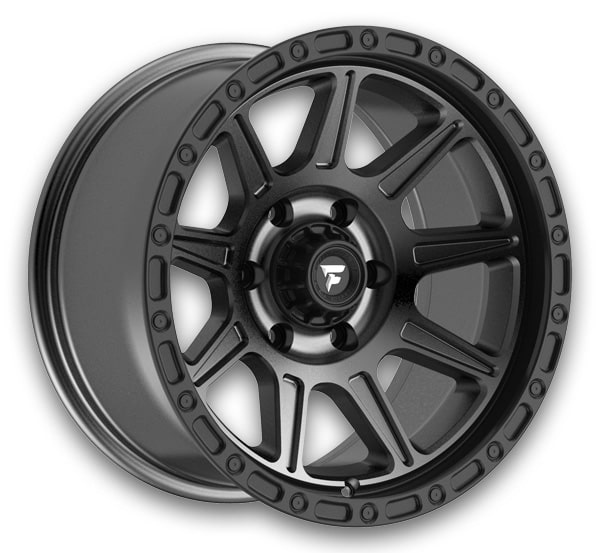 Fittipaldi Offroad Wheels FT104 17x9 Satin Anthracite wiith Black Lip 6x139.7 -12mm 106.2mm