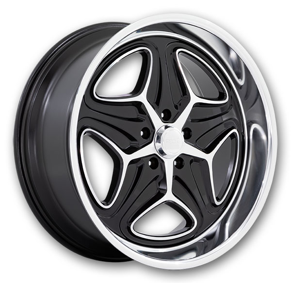 Foose Wheels Merlot     22x9 Gloss Black Machined 5x120 15mm 72.56mm