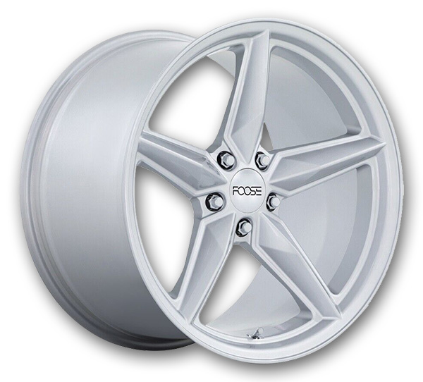 Foose Wheels CF8 20x11 Gloss Silver 5x120 +43mm 67.06mm