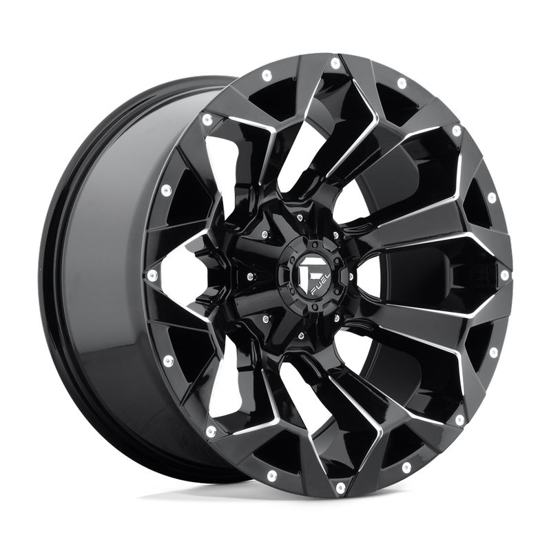 Fuel Wheels Assault 18x9 Gloss Black Milled 5x114.3/5x127 -12mm 78.1mm