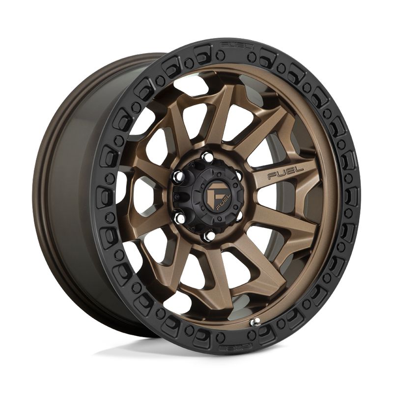 Fuel Wheels Covert 20x9 Matte Bronze Black Bead Ring 8x180 +20mm 124.2mm