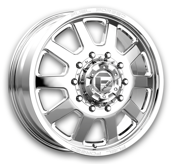 Fuel Wheels FF09D Dually 24x8.25 Polished - Front 8x210 +105mm 154.3mm