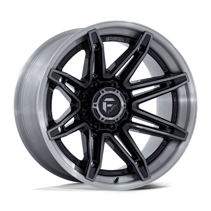 Fuel Wheels Brawl 22x12 Gloss Black Brushed Dark Tint 6x135 -44mm 87.1mm