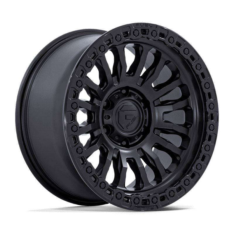 Fuel Wheels Rincon 18x9 Matte Black W/ Gloss Black Lip 6x139.7 -12mm 106.1mm