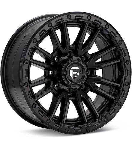 Fuel Wheels Rebel 8 22x10 Matte Black 8x180 -18mm 124.2mm