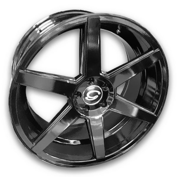 G Line Wheels G6012 22x9 Gloss Black 5x120 +20mm 74.1mm
