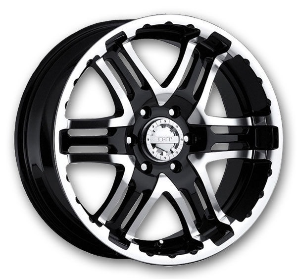 Gear Off Road Wheels 713 Double Pump 17x9 Mirror Machined Face with Gloss Black Accents 5x139.7 +10mm 107.95mm