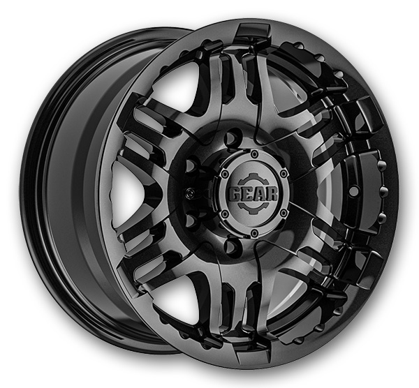 Gear Off Road Wheels 713 Double Pump 17x9 Gloss Black 6x139.7 +10mm 108mm
