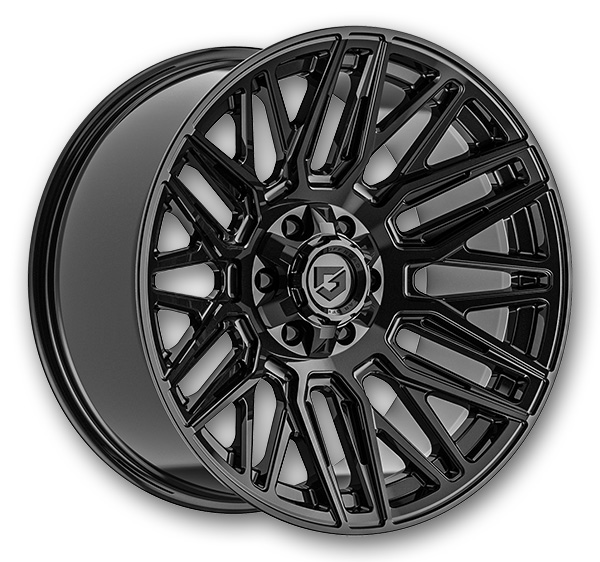 Gear Off Road Wheels 770 Edge 17x9 Gloss Black 6x135/6x139.7 +18mm 106.2mm