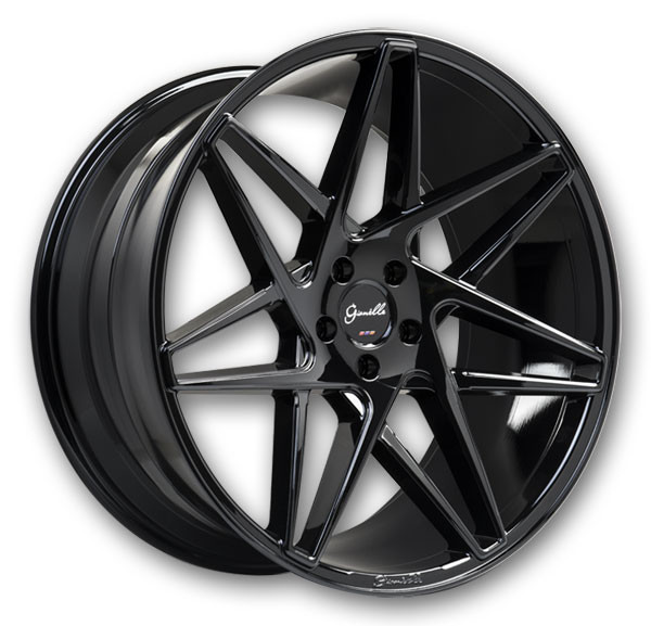 Gianelle Wheels Parma 24x10 Gloss Black 5x120 +18mm 72.56mm