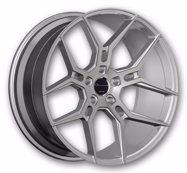 Giovanna Wheels Haleb 20x9 Gloss Silver With Machined Face 5x112 +25mm 66.56mm