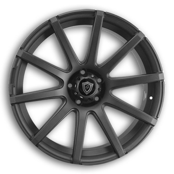 G Line Wheels G0036 22x9.5 Satin Black 6x139.7 +20mm 108.1mm