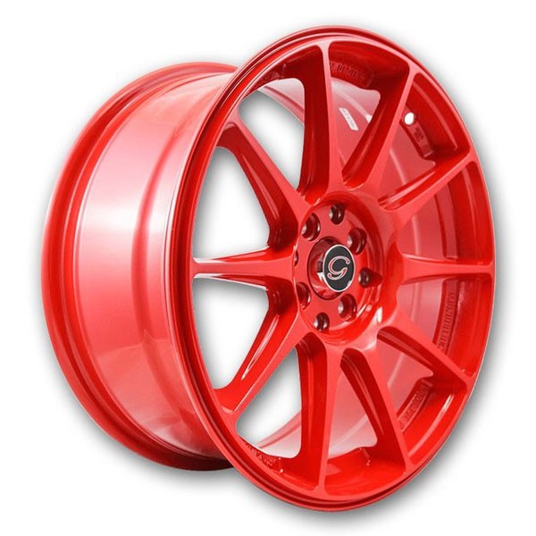 G Line Wheels G0051 17x7.5 Red 4x100/4x114.3 +40mm 73.1mm