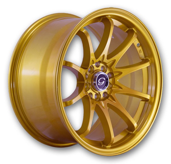 G Line Wheels G1018 17x9 Metalic Gold 4x100 +25mm 73.1mm