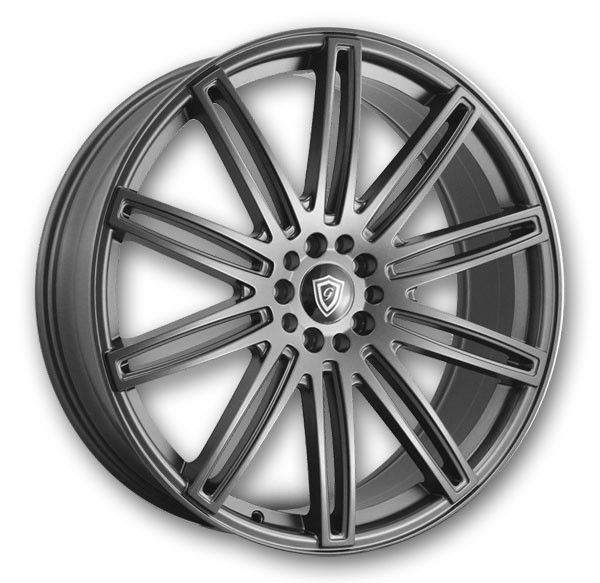 G Line Wheels G1043 24x9.5 Dark Grey 5x115/5x120 +15mm 74.1mm