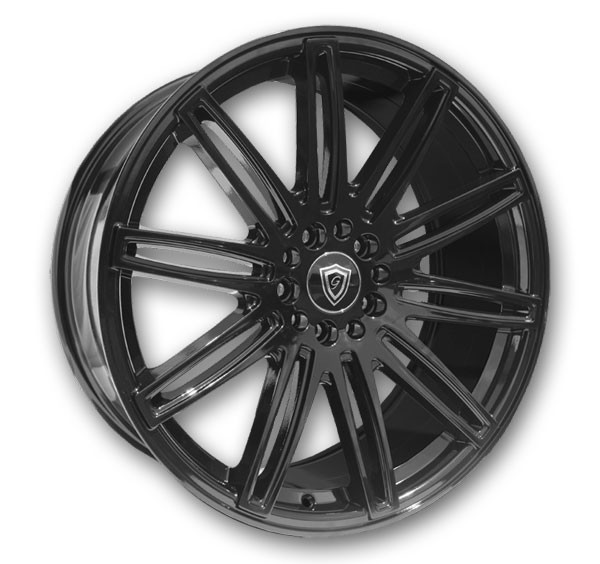G Line Wheels G1043 20x8.5 Gloss Black 5x115/5x120 +15mm 74.1mm