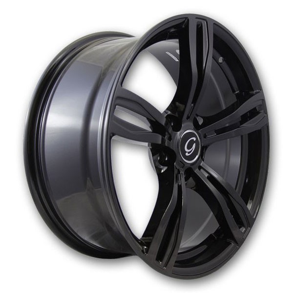 G Line Wheels G5056 19x9.5 Gloss Black 5x120 +38mm 74.1mm