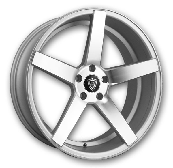 G Line Wheels G5178 20x10 Silver with Polished Face 5x120 +38mm 74.1mm