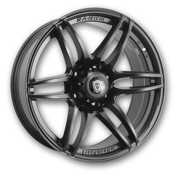 G Line Wheels G6007 24x10 Matte Black 6x139.7 +20mm 108.1mm