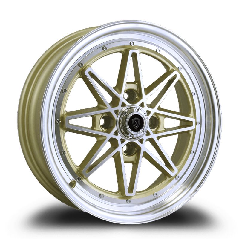 G Line Wheels G8008 16x7 Gold With Machined 4x114.3 +30mm 73.1mm