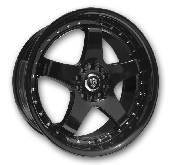 G Line Wheels G8073 18x8.5 Gloss Black 5x110/5x114.3 +30mm 73.1mm