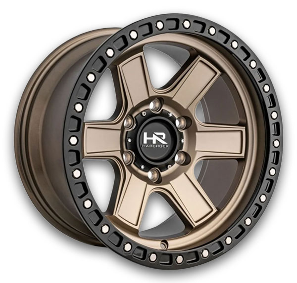 Hardrock Off-Road Wheels H104 17x9 Matte Bronze Black 6x139.7 +1mm 108mm