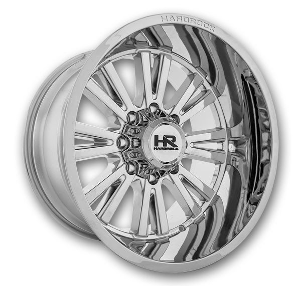 Hardrock Off-Road Wheels H503 Spine XPosed 22x12 Chrome 5x150 -44mm 110.3mm