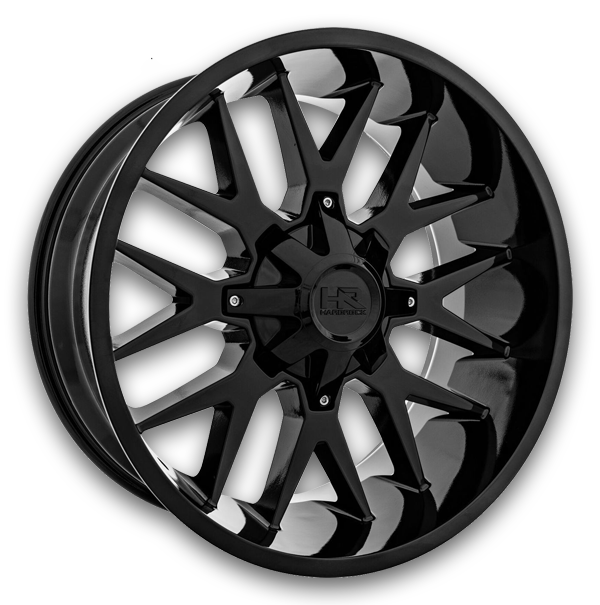 Hardrock Off-Road Wheels H700 Affliction 20x9 Gloss Black 8x165.1 +0mm 125.2mm