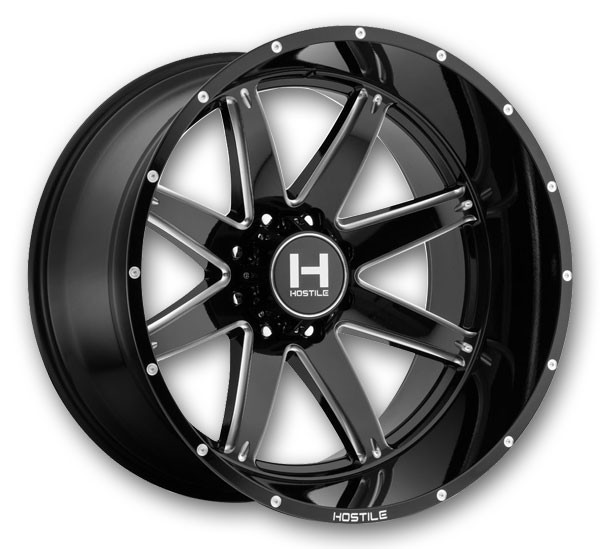 Hostile Wheels H109 Alpha 20x9 Blade Cut 8x180 +0mm 125.2mm