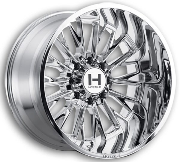 Hostile Wheels H114 Fury 8lug 20x9 Armor Plated 8x180 12mm 125mm