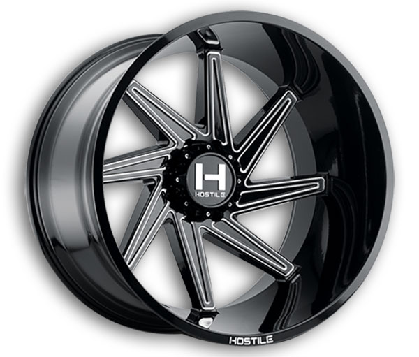 Hostile Wheels H119 Dagr 8lug 26x16 Blade Cut 8x165.1 -101mm 125.2mm
