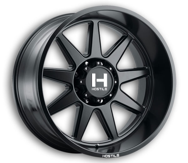 Hostile Wheels H121 Omega 6lug 20x12 Asphalt 6x139.7 -44mm 106.1mm