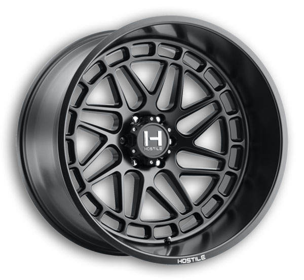 Hostile Wheels H122 Reaper 8lug 20x9 Asphalt 8x180 12mm 125.2mm