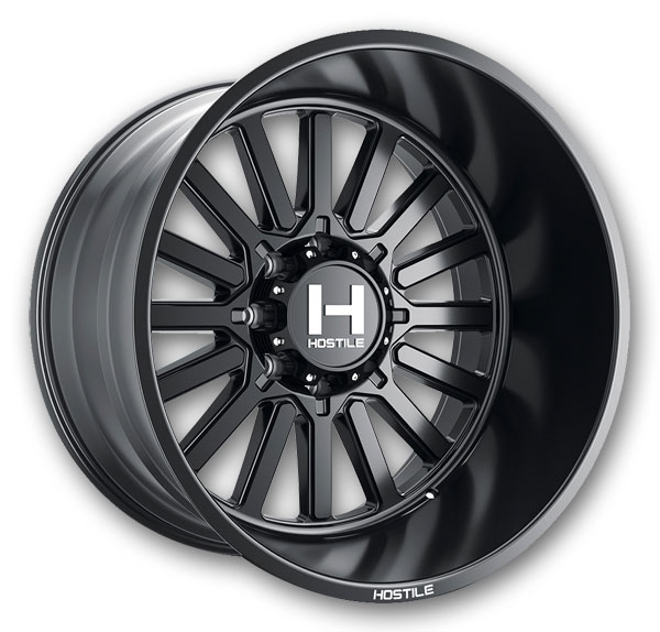 Hostile Wheels H127 Titan 8lug 20x10 Asphalt 8x170 -19mm 125.2mm