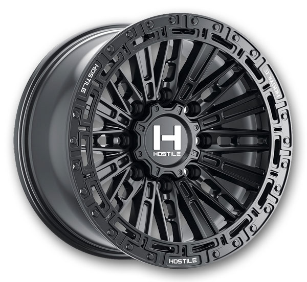 Hostile Wheels H129 Mojave 8lug 18x9 Asphalt 8x165.1 12mm 125.2mm