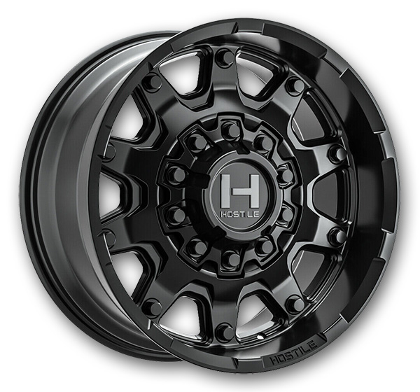 Hostile Wheels H134 Condor 8lug 18x9.5 Asphalt 8x165.1/8x170 +12mm 125.2mm