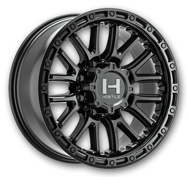 Hostile Wheels H135 Ridgecrest 8lug 20x9 Asphalt 8x170 +1mm 125.2mm