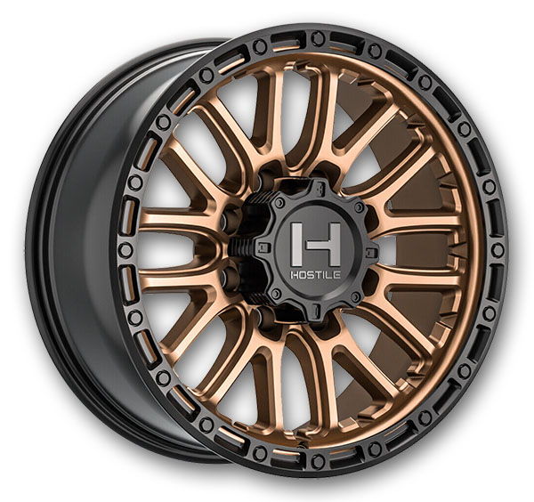 Hostile Wheels H135 Ridgecrest 8lug 20x9 Bronze 8x165.1 +1mm 125.2mm