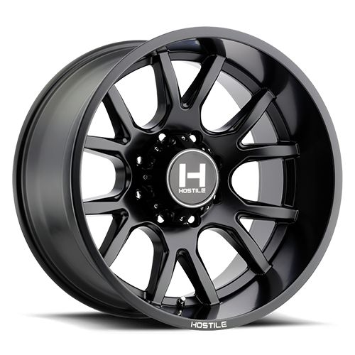 Hostile Wheels H113 Rage 8lug 20x9 Asphalt 8x180 12mm 125mm