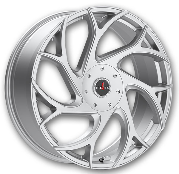 Ignite Wheels Inferno 24x8.5 Silver 5X112/5X115 +35mm 74.1mm