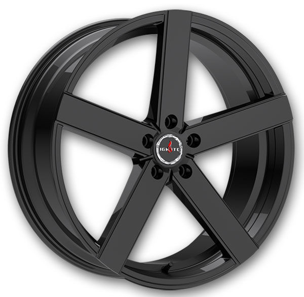 Ignite Wheels Spark 20x8.5 All Gloss Black 5x114.3 +35mm 74.1mm