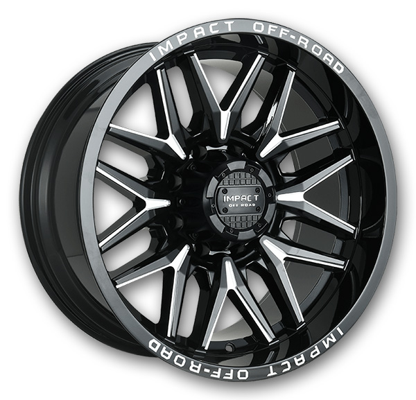 Impact Off-Road Wheels 819 20x9 Gloss Black Milled (No Rivets) 6x139.7/6x135 0mm 106.1mm