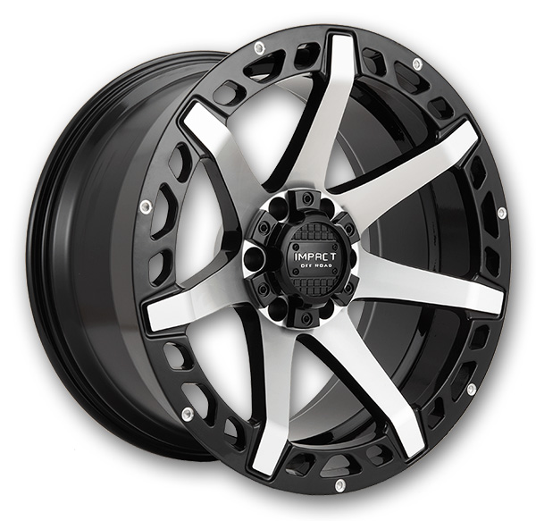 Impact Off-Road Wheels 904 20x10 Gloss Black/Machine Face 6x139.7/6x135 -12mm 106.1mm