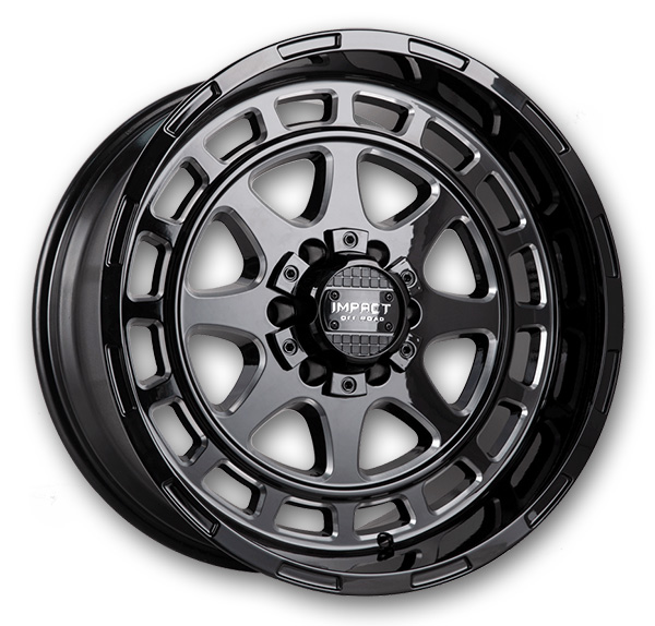 Impact Off-Road Wheels 905 17x9 Gloss Black/Milling Windows 6x139.7/6x135 -12mm 106.1mm